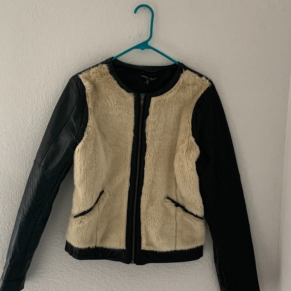 Ashley Premium Faux Leather/Fur Jacket